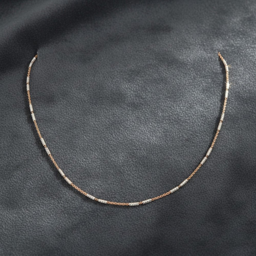 Glimmer Bar Delicate Station Necklace