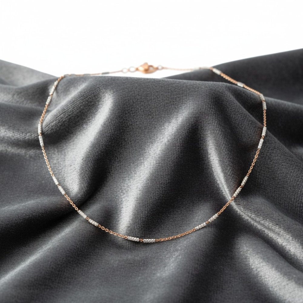 Glimmer Bar Delicate Station Necklace
