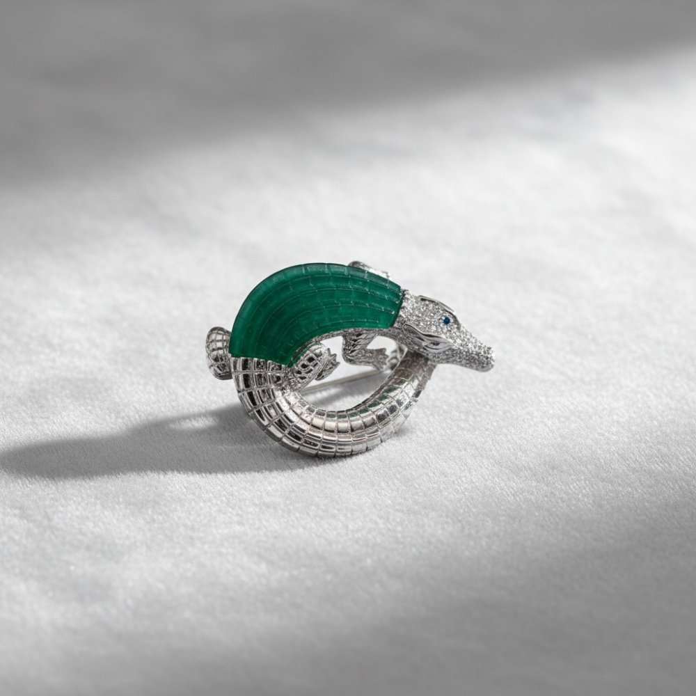 Croco Luxe Statement Ring