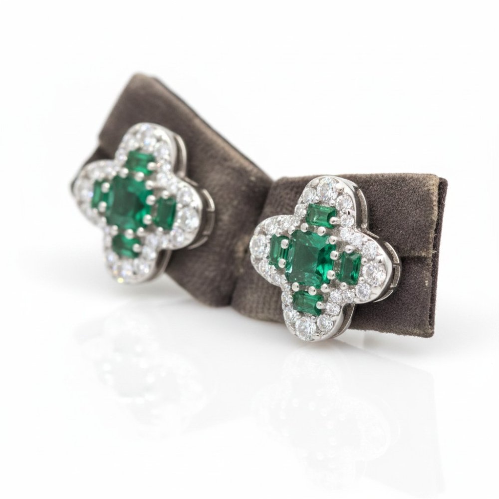Verdant Clover Studs