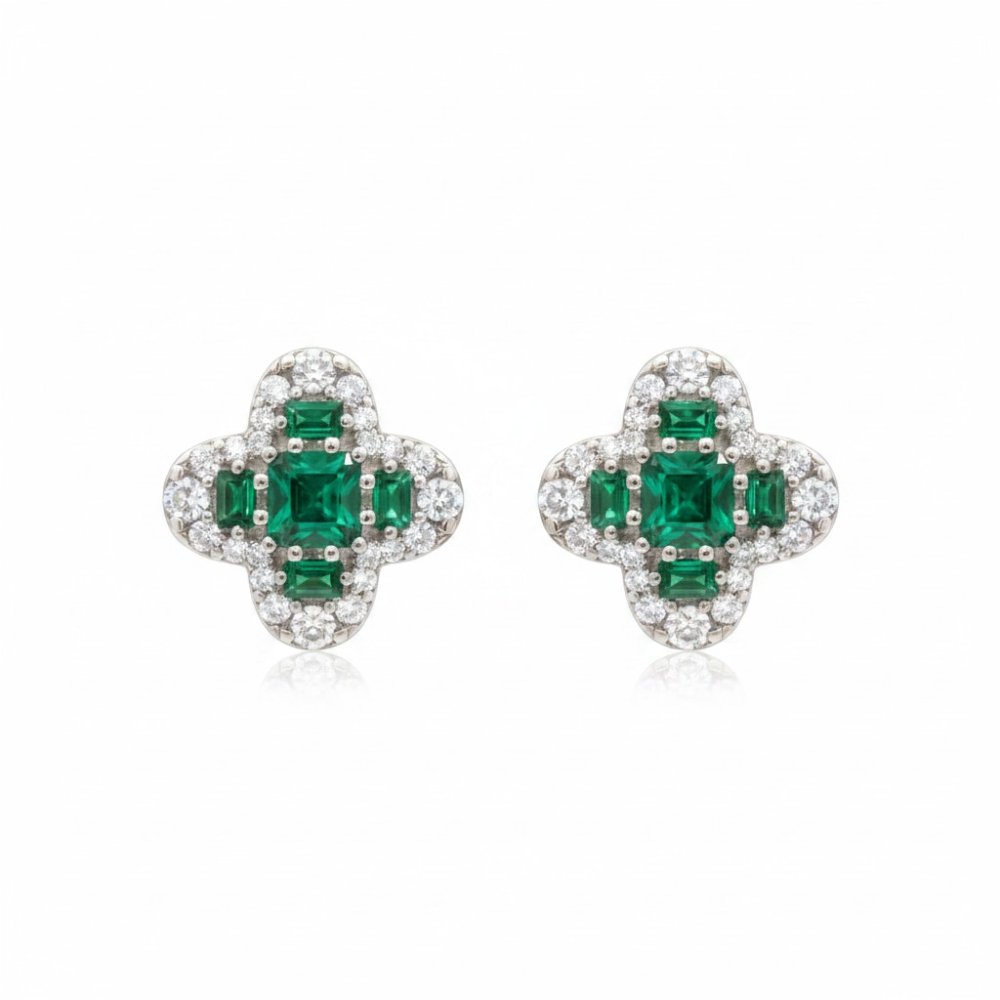 Verdant Clover Studs