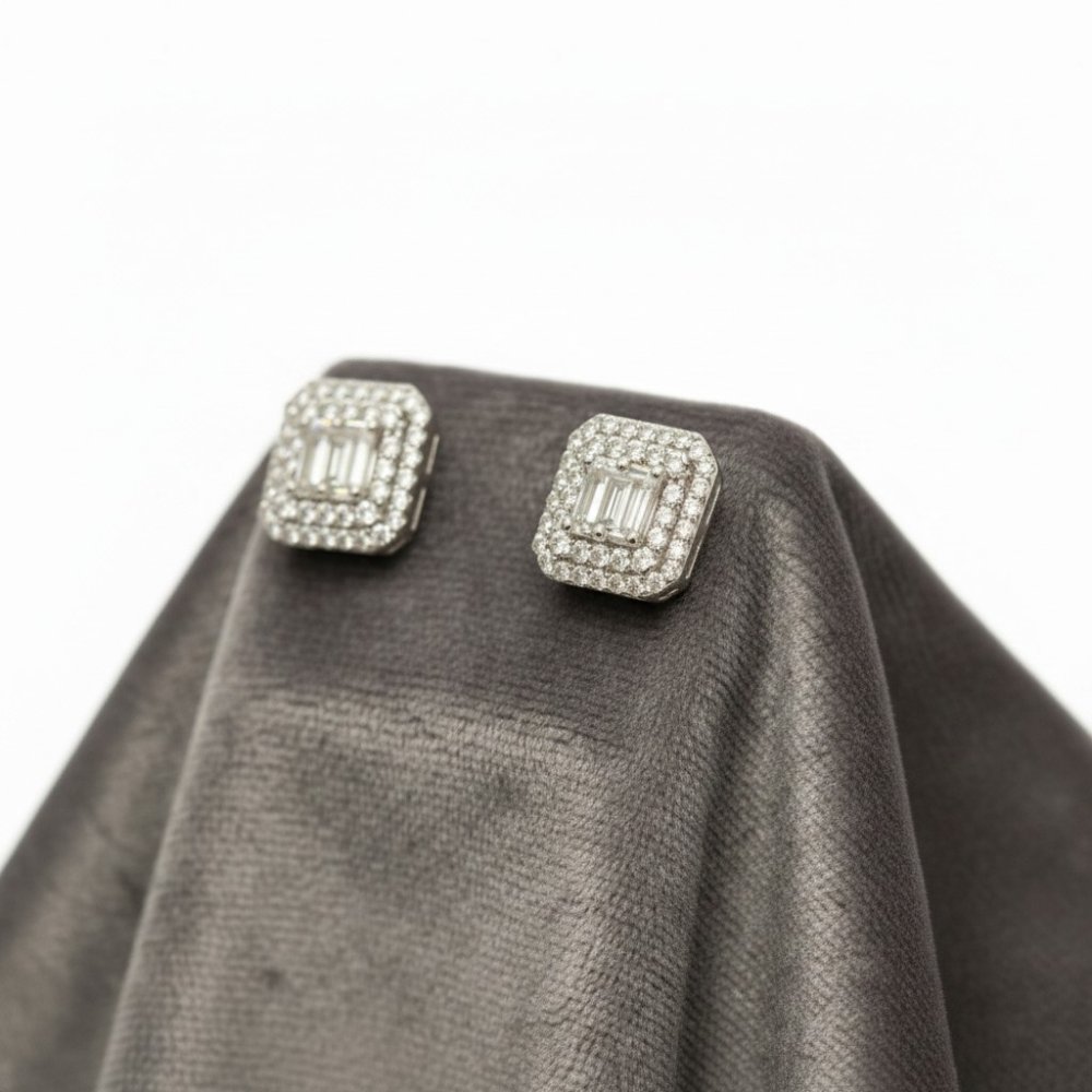 Aura Geometric Halo Studs