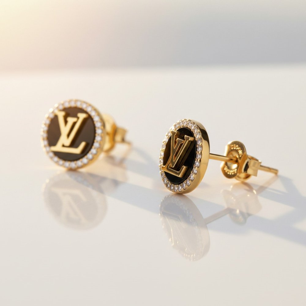 Classic Monogram Stud Earrings