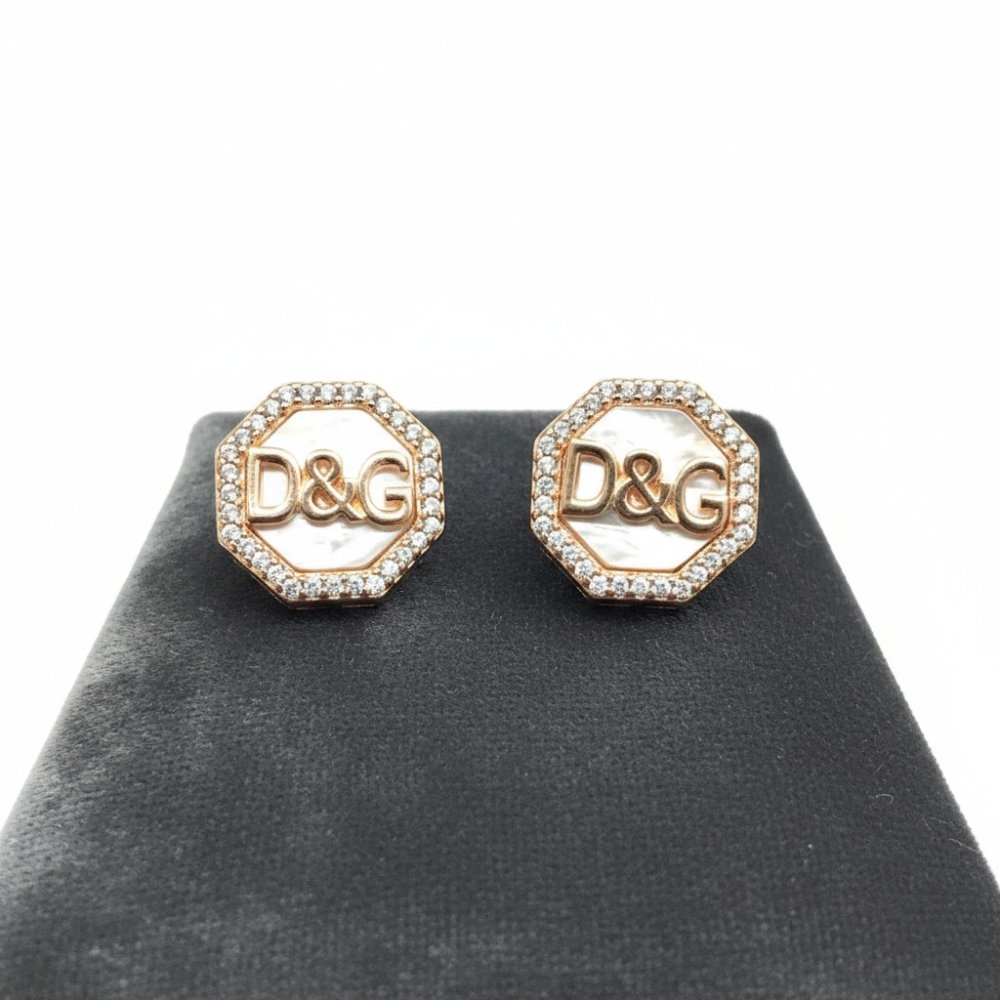 Octagon Luxe Monogram Studs