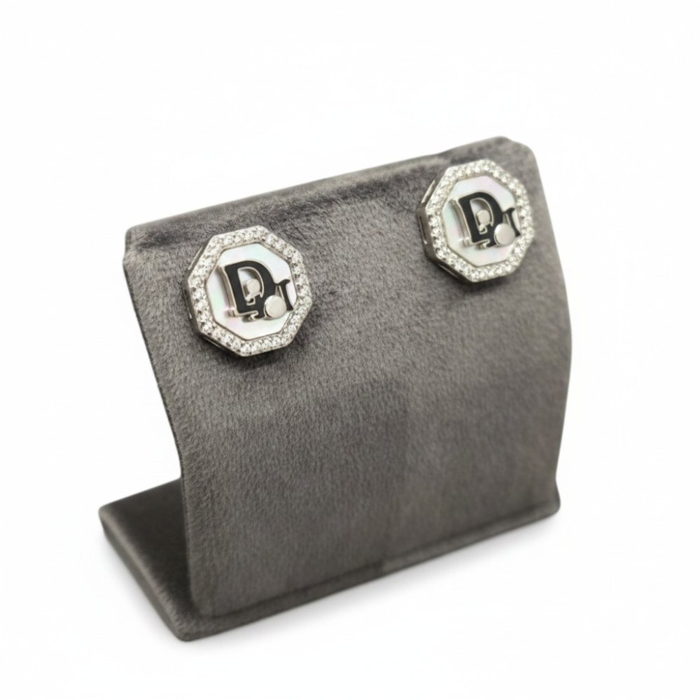 Luxe Octagon Monogram Studs