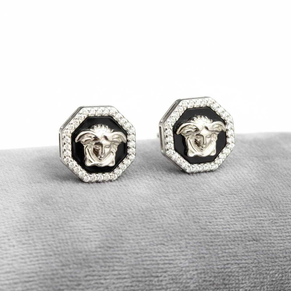 Medusa Onyx Octagon Studs