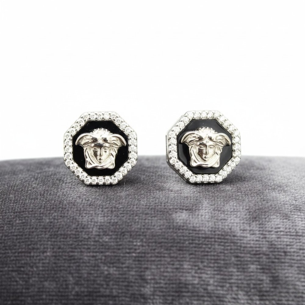 Medusa Onyx Octagon Studs
