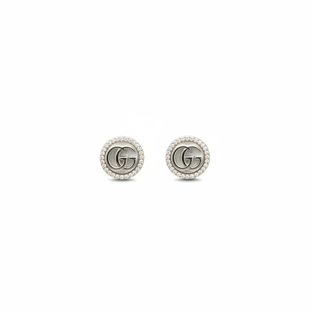 Sterling Silver Interlocking G Studs