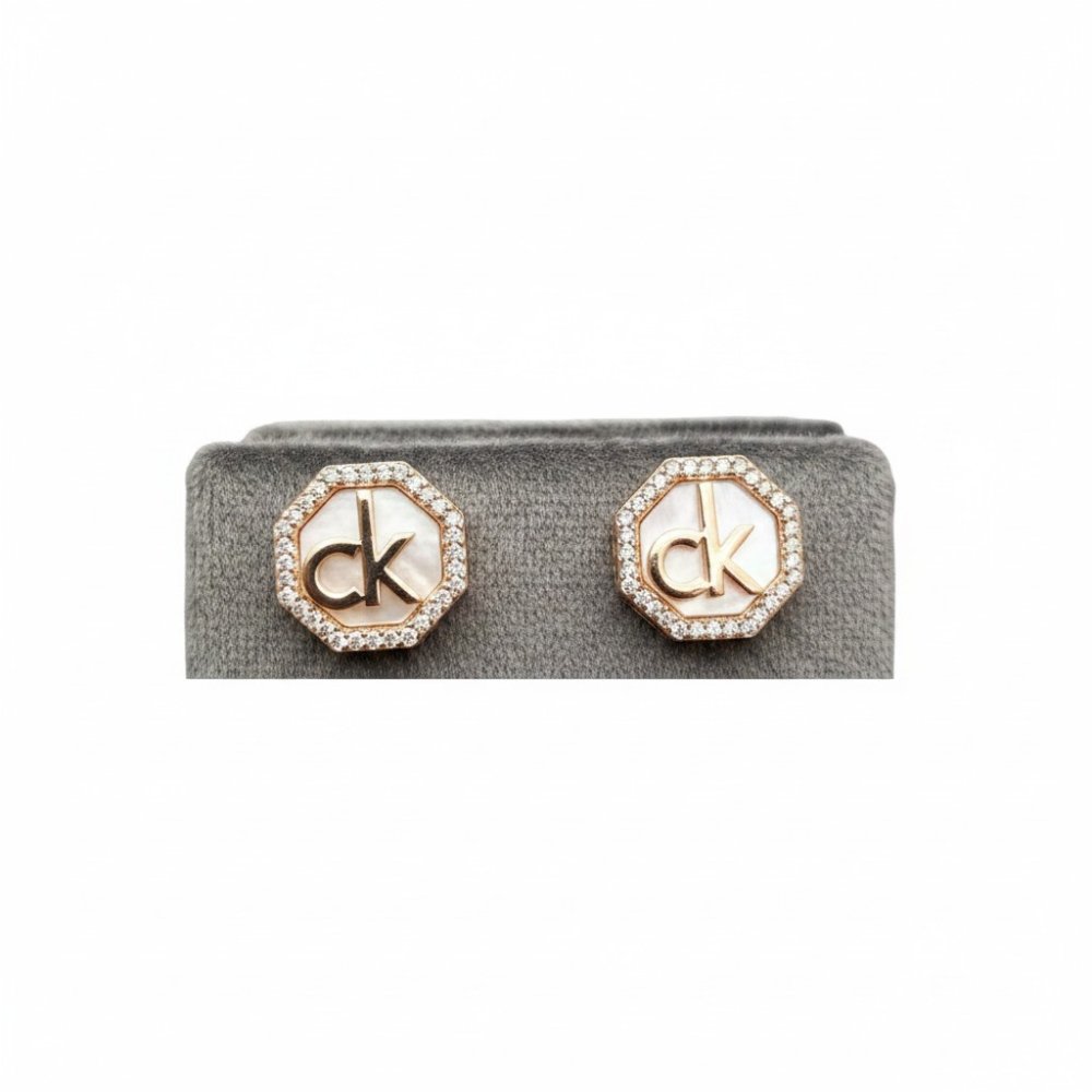 Geometric Monogram Studs