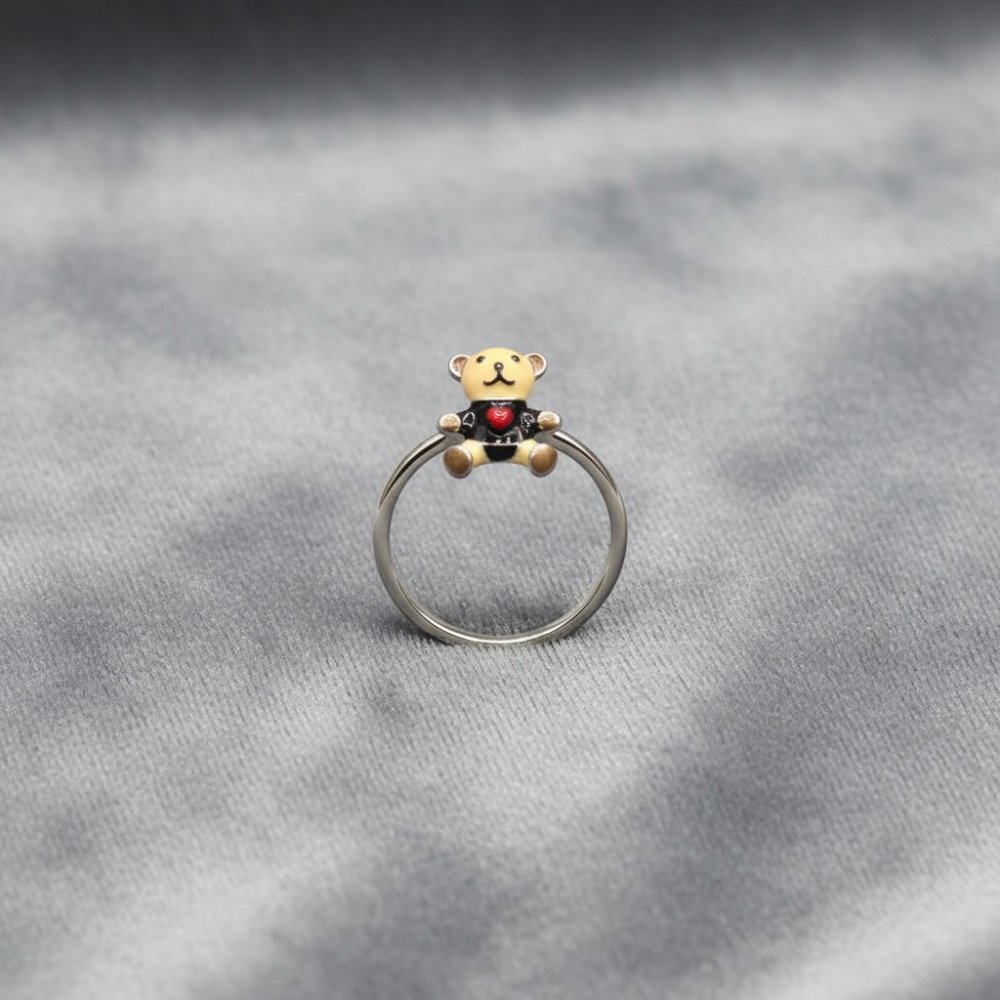 Teddy Heart Kids Ring