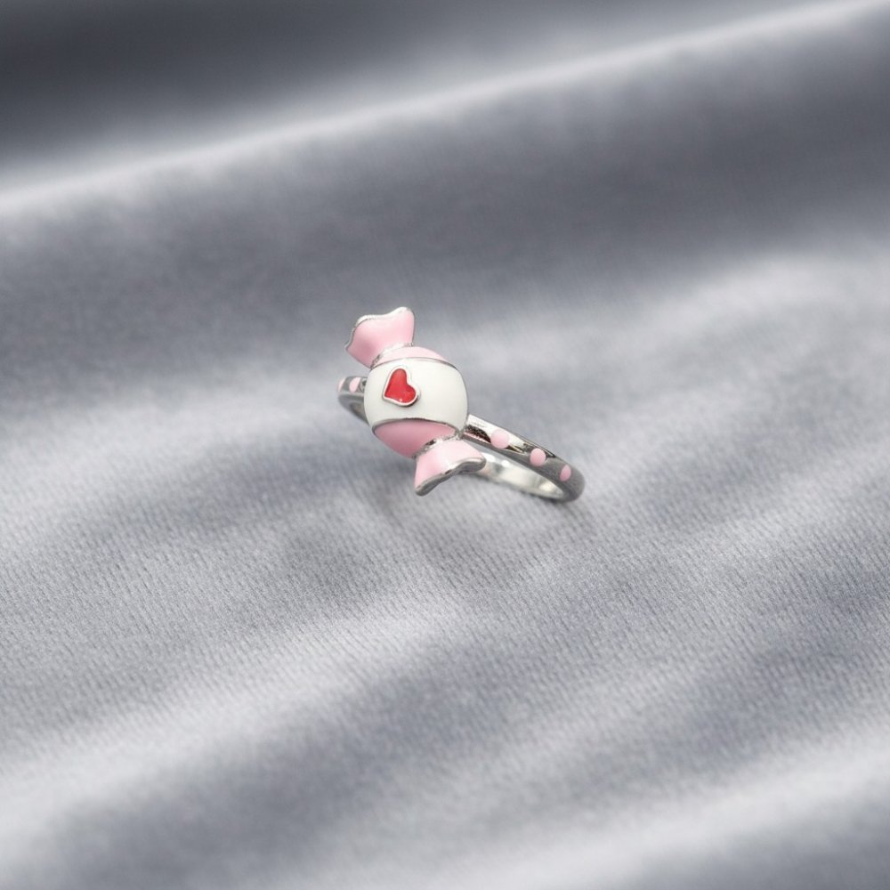 Sweet Candy Heart Kids Ring