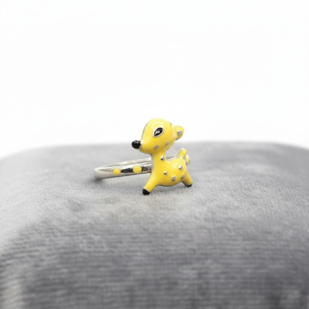 Fawn Whimsy Silver Kids Ring