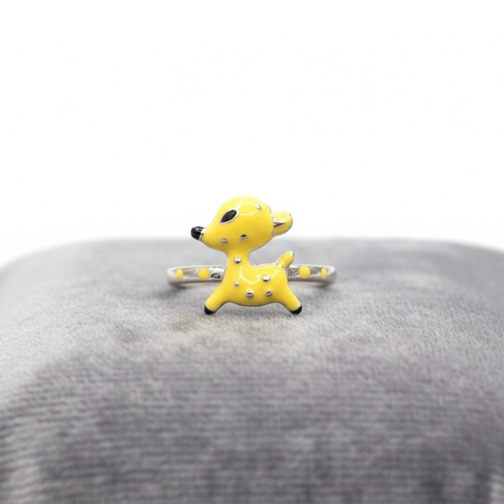 Fawn Whimsy Silver Kids Ring