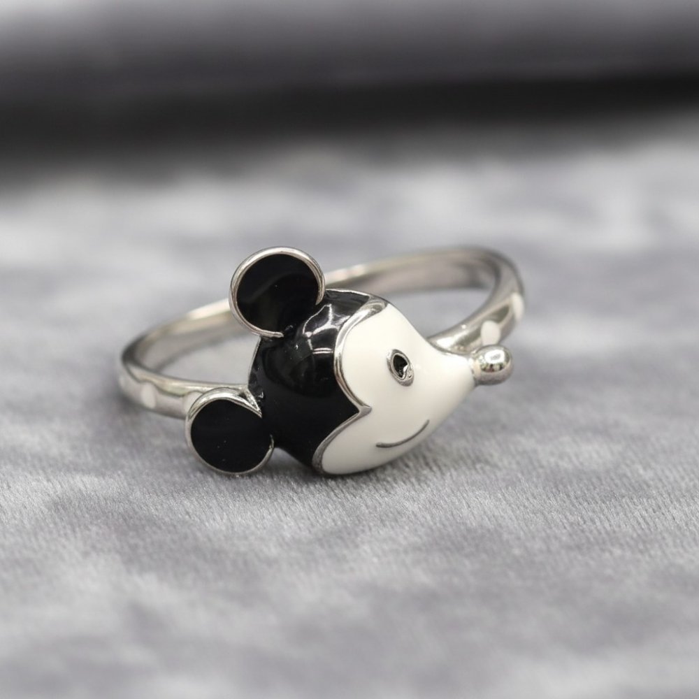 Sterling Silver Mickey Mouse Kids Ring