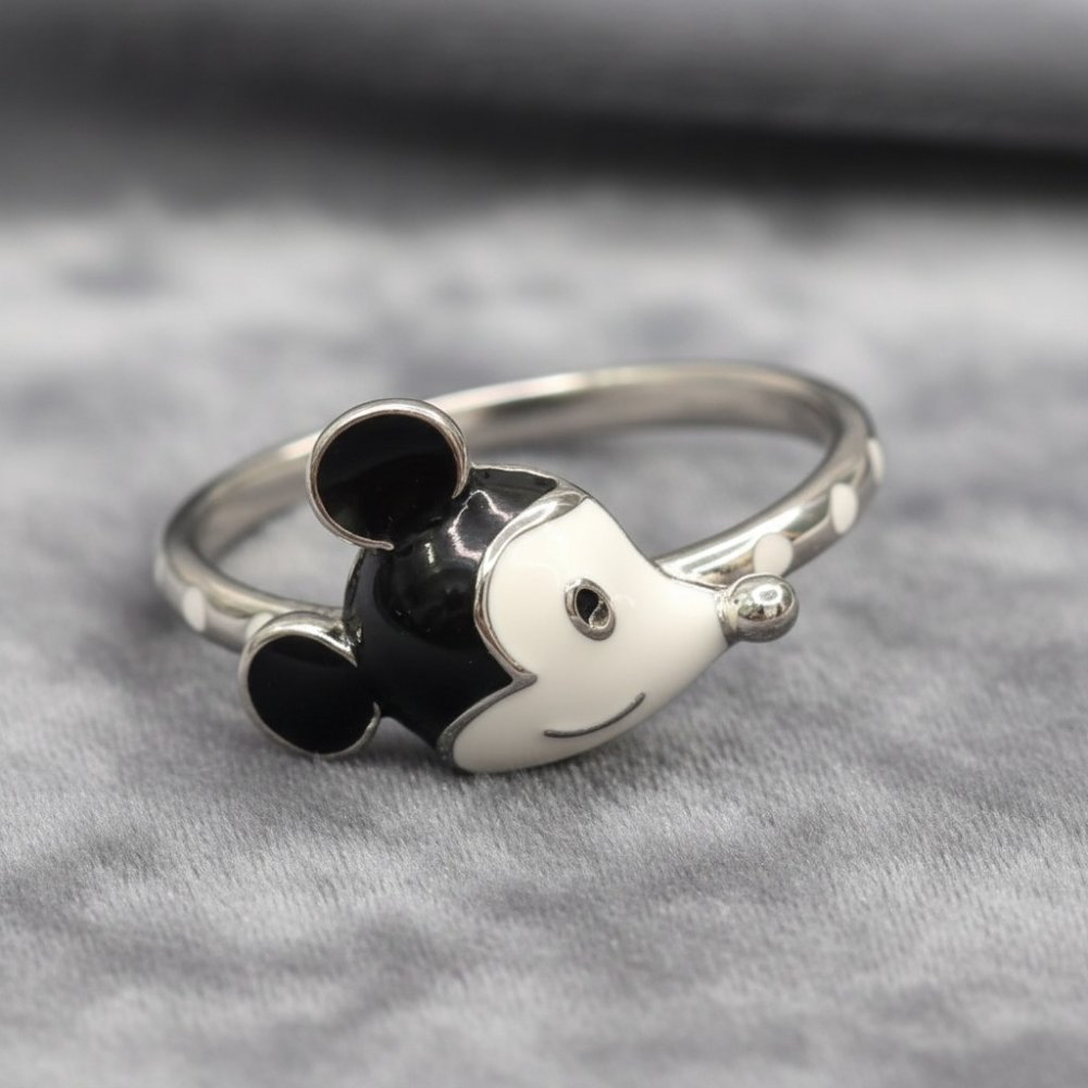 Sterling Silver Mickey Mouse Kids Ring