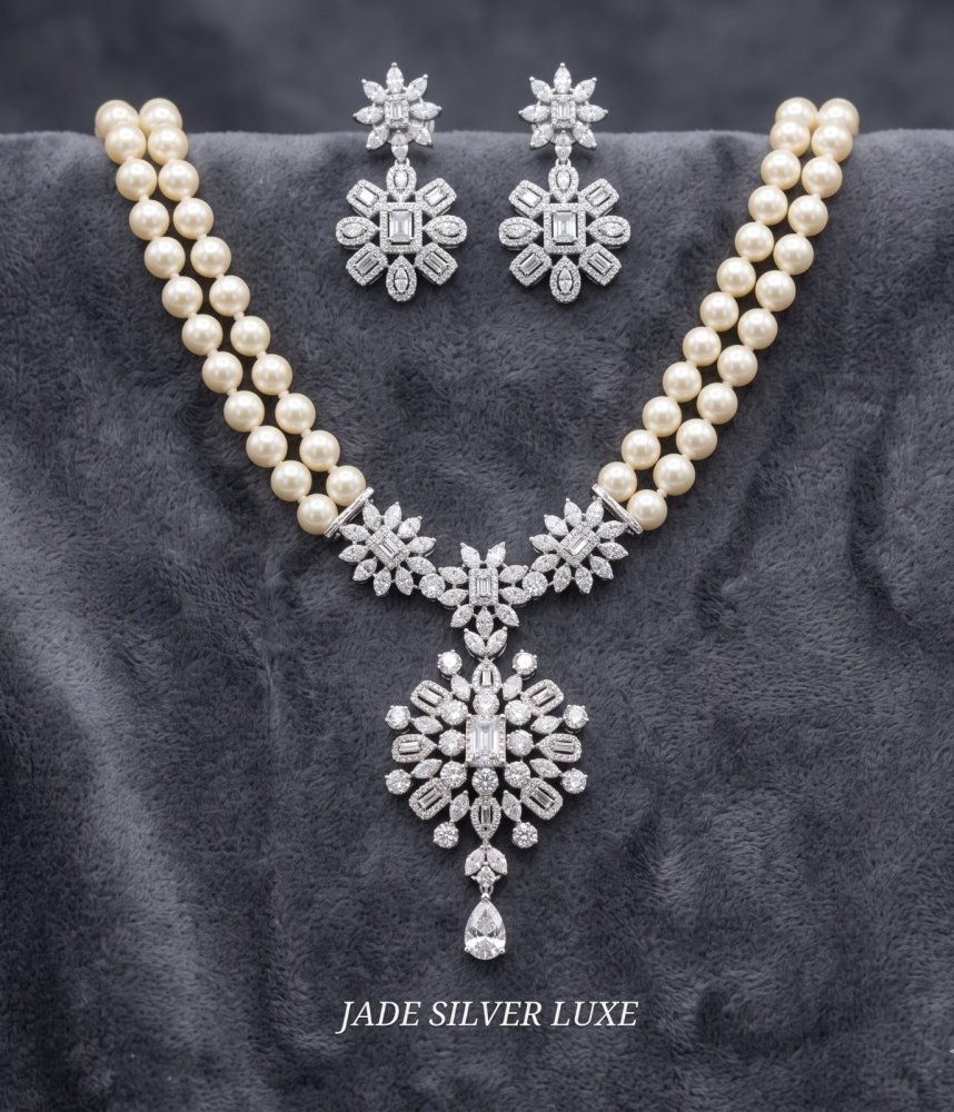 The Regal Pearl Mala Set