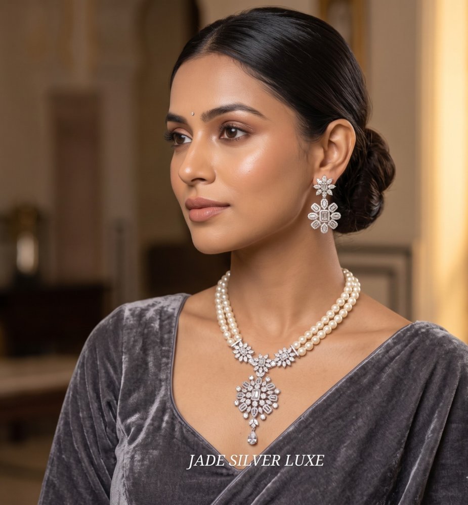 The Regal Pearl Mala Set