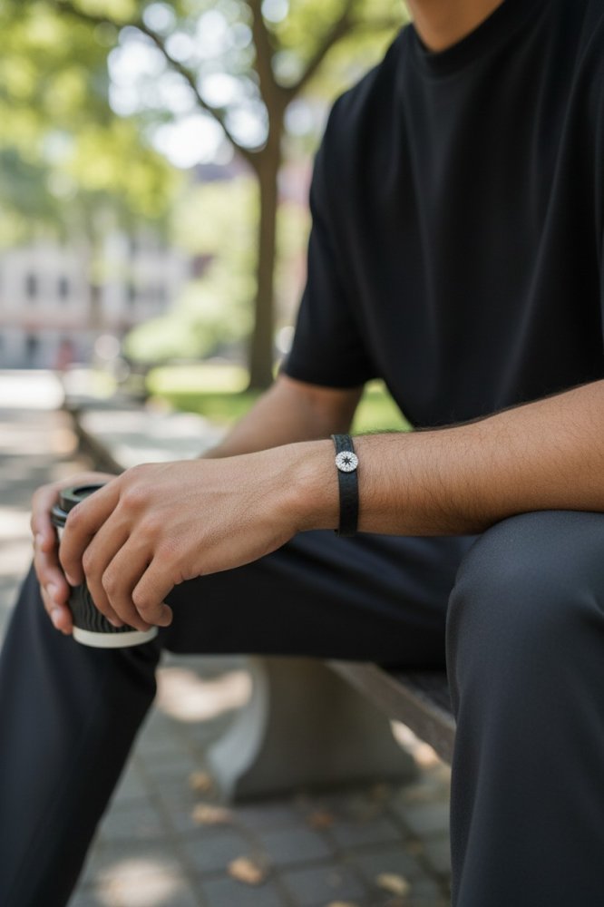 Stellar Black Enamel Bracelet