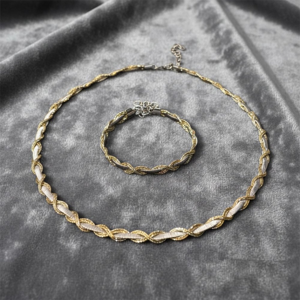 The Argent Mesh Necklace & Bracelet