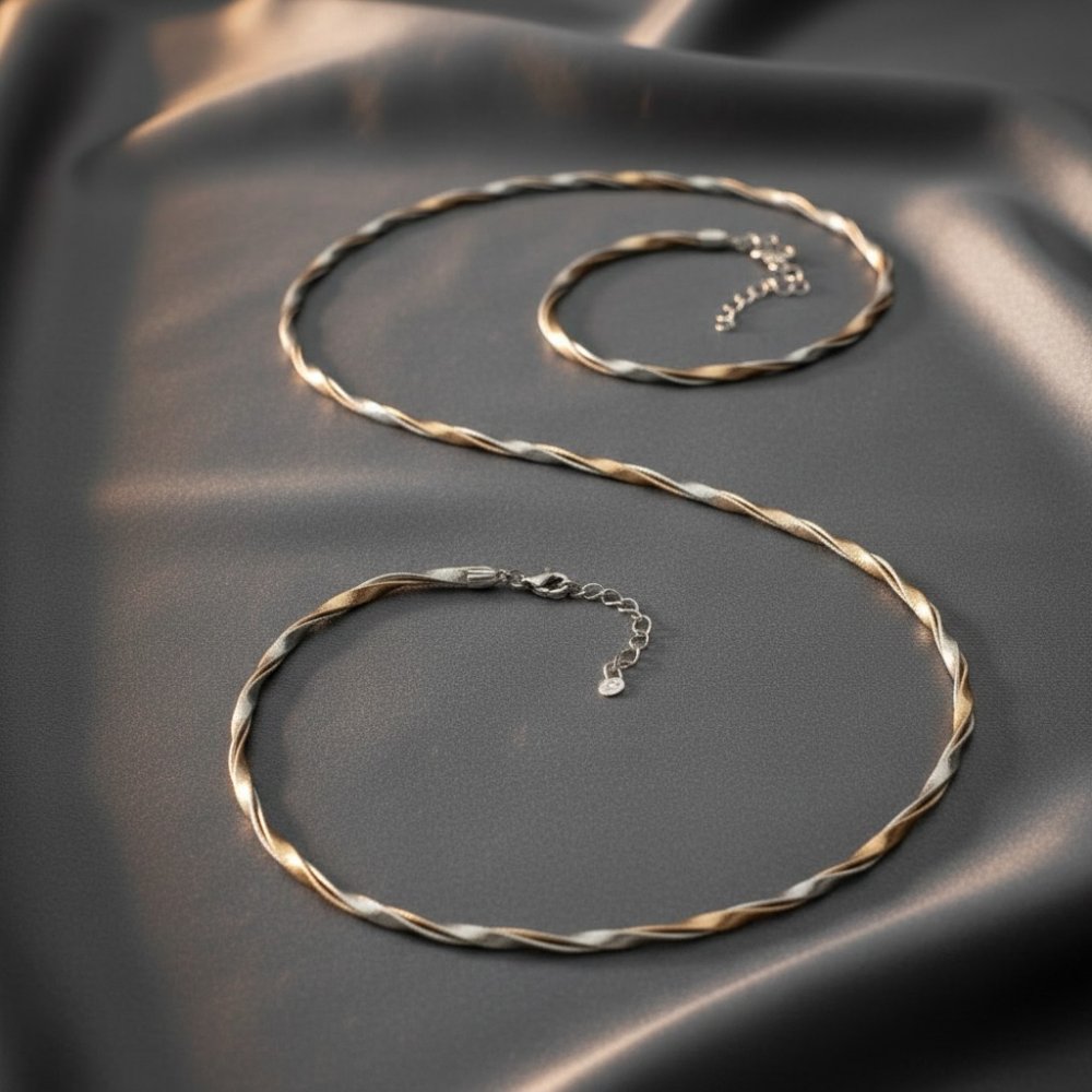 Twisted Duo Choker & Bracelet Set