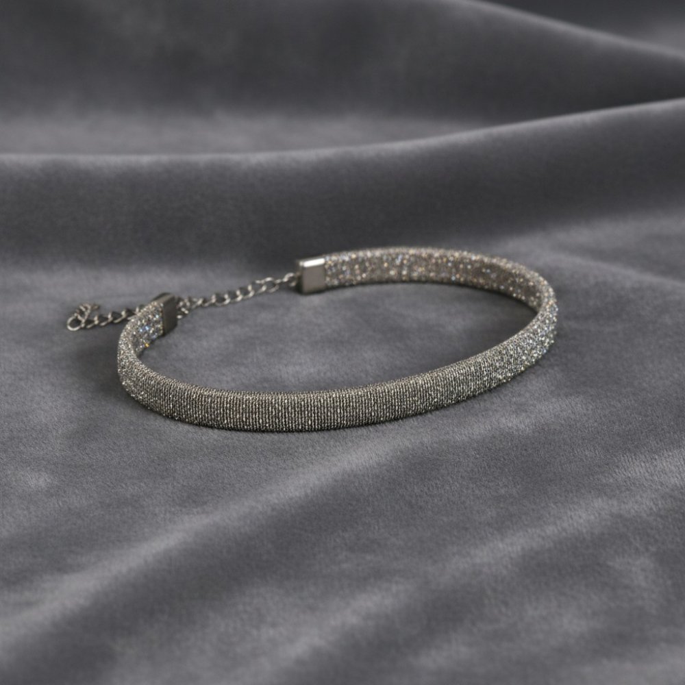 Italian Diamond-Dust Mesh Bracelet