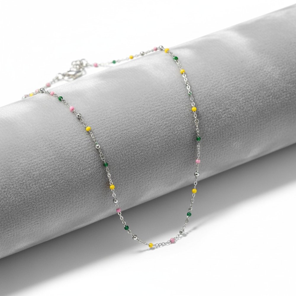 Multi-Color Enamel Bead Chain