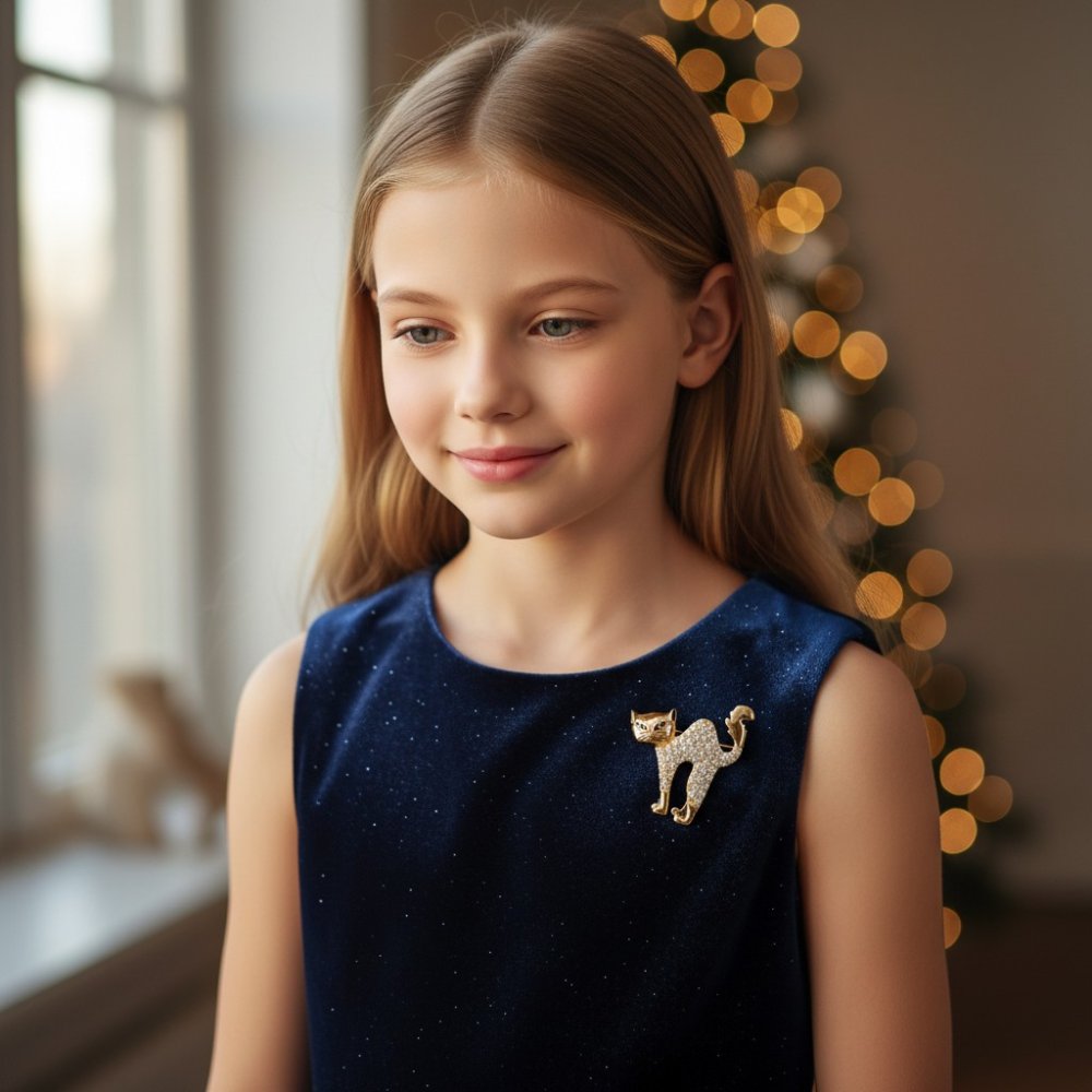 The Regal Feline Brooch