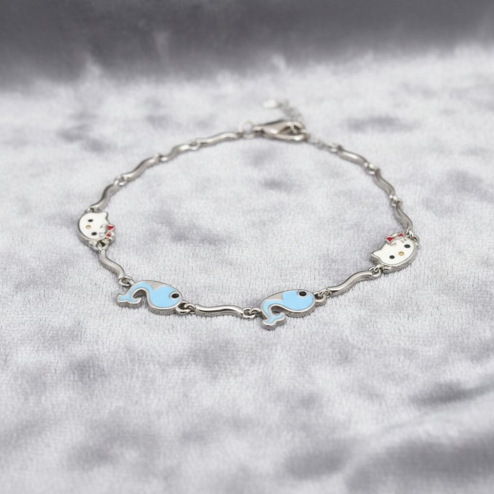 Hello Kitty & Whale Enamel Bracelet