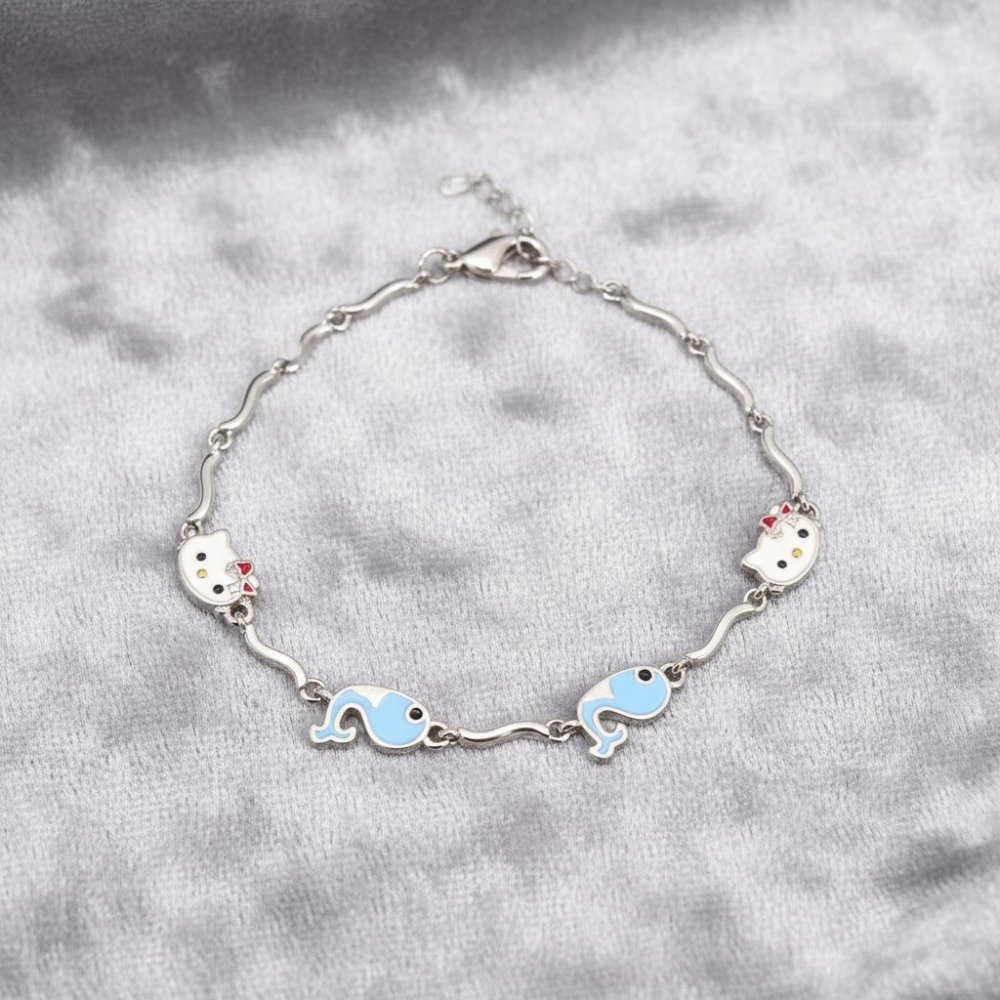 Hello Kitty & Whale Enamel Bracelet