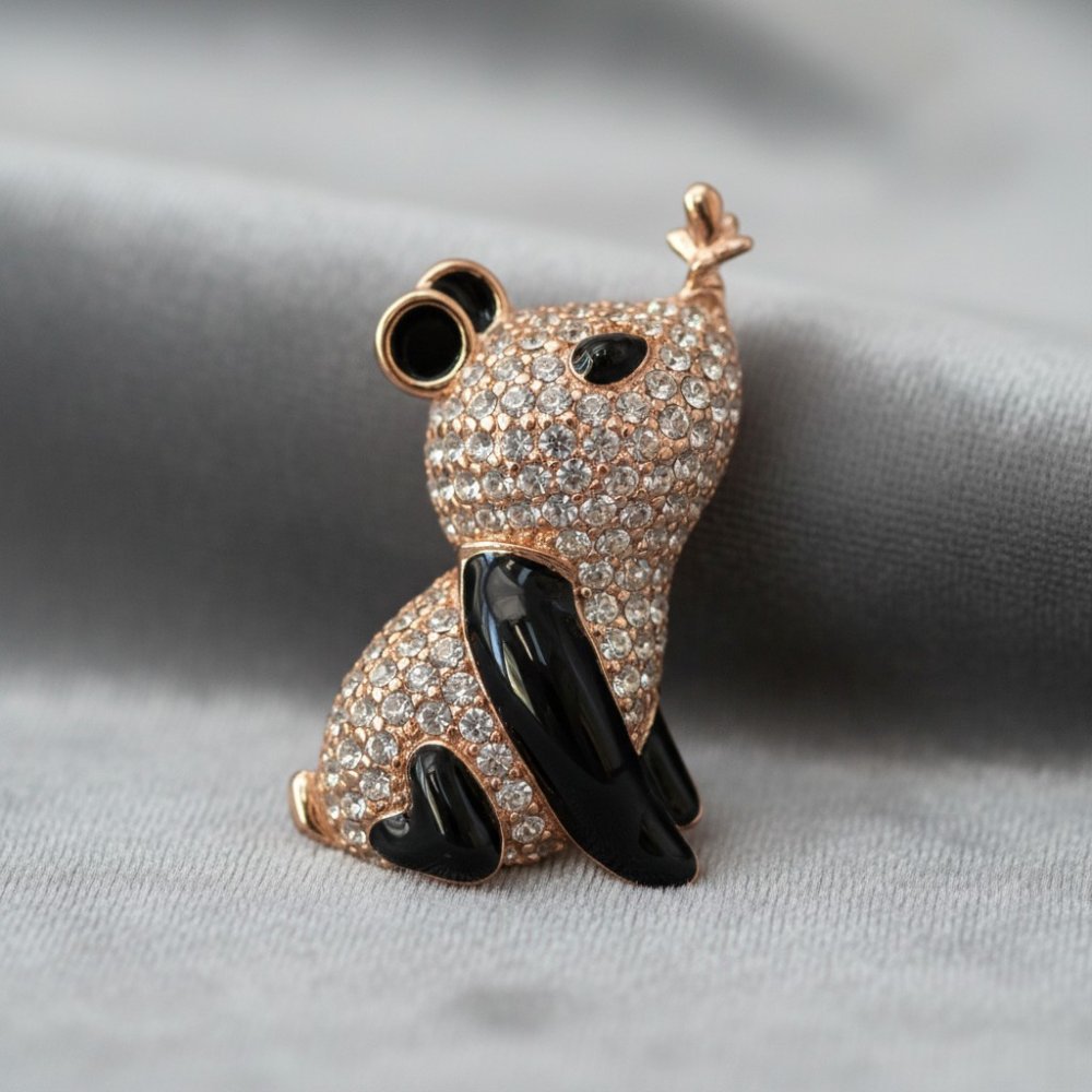 Sparkling Panda Charm Pendant