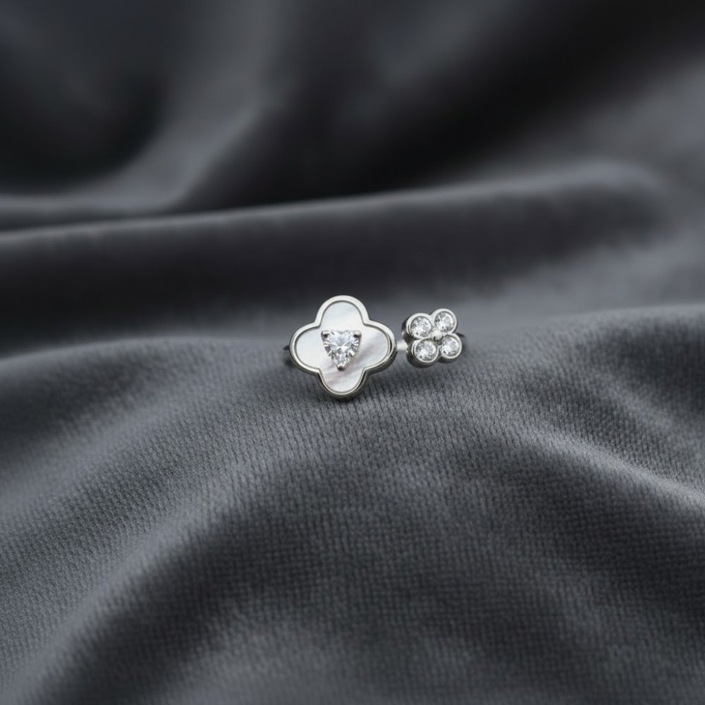 Blossom Clover Open Ring