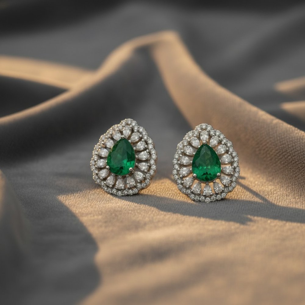Regal Verdant Halo Studs