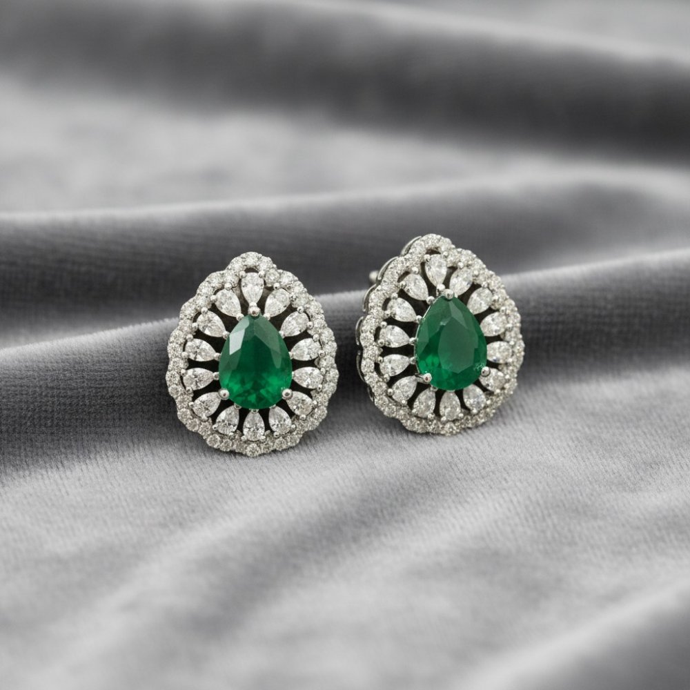Regal Verdant Halo Studs