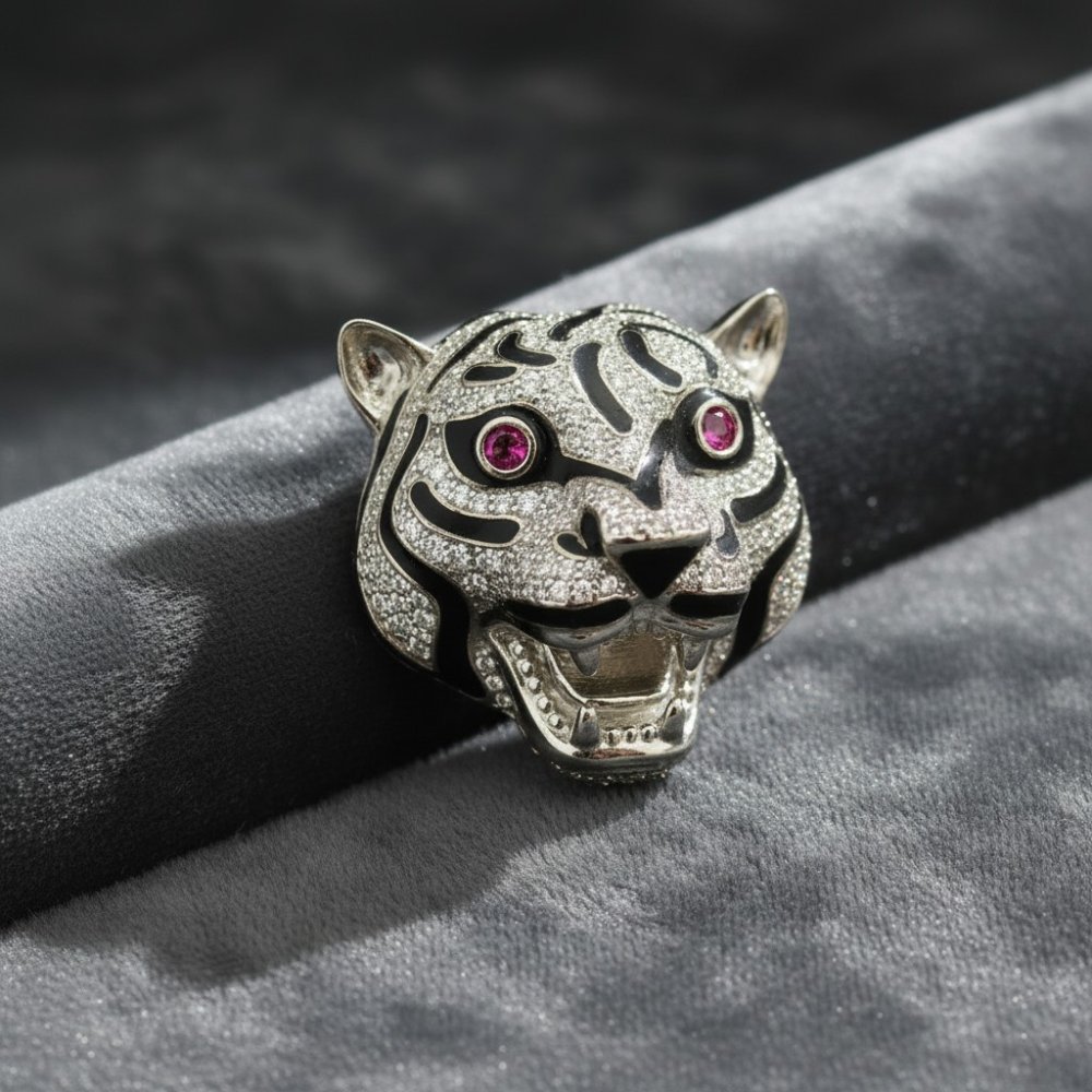 Roaring Tiger Brooch