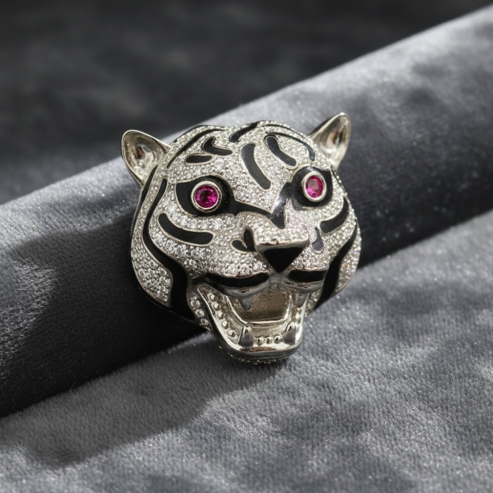 Roaring Tiger Brooch