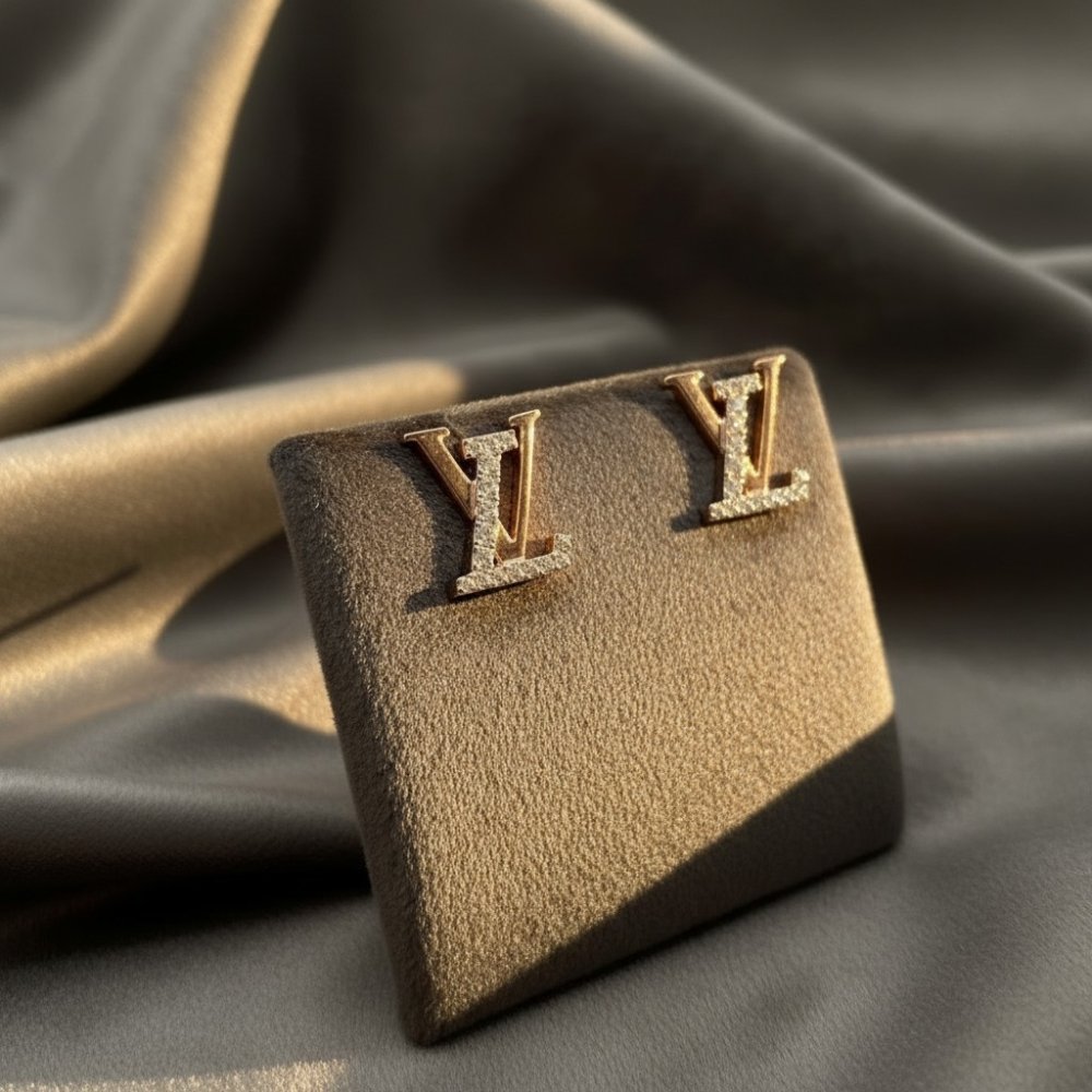 Luxe Monogram Stud Earrings