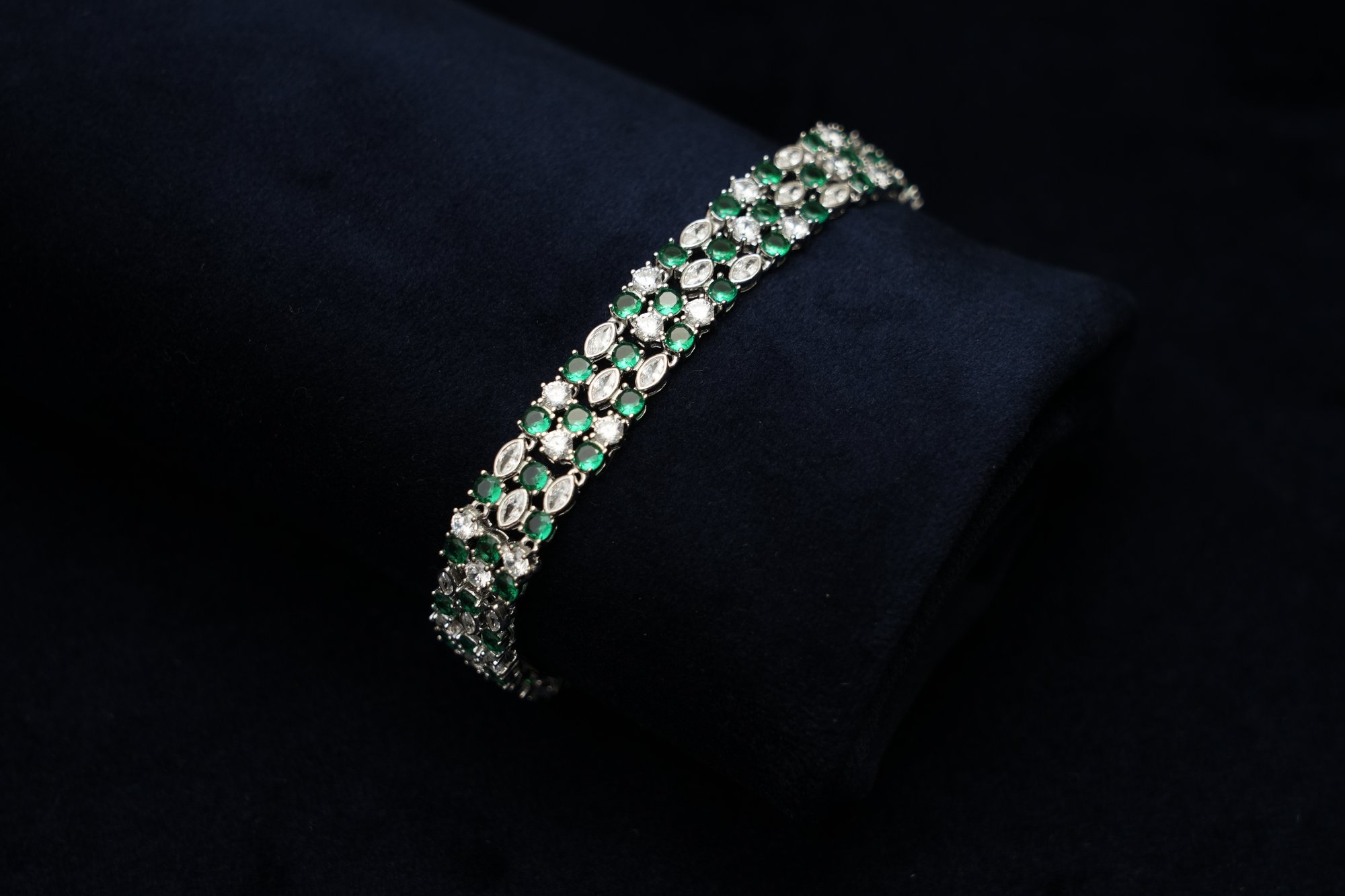 Vintage-Inspired Emerald Bracelet