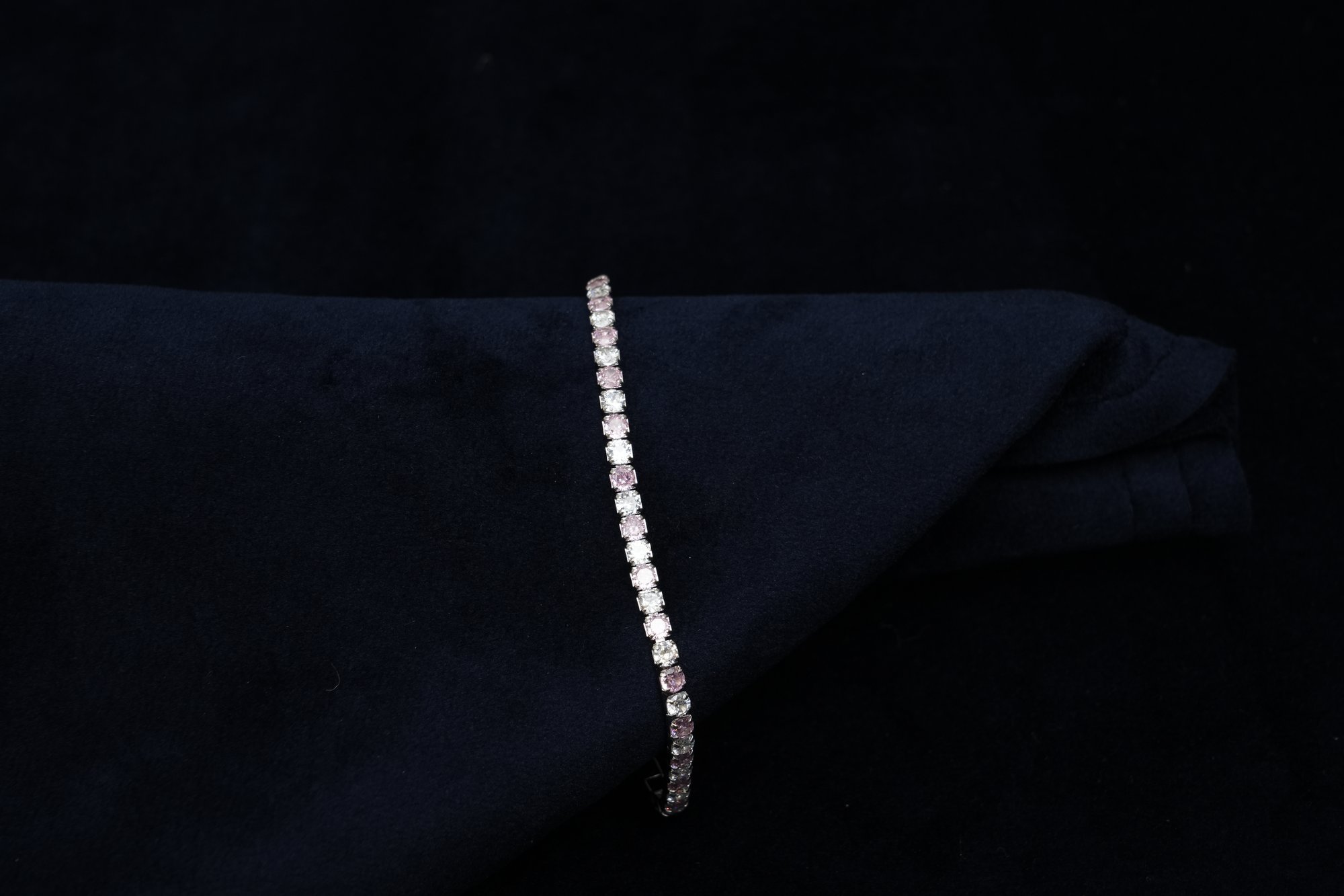 The Aurora Rose & Ice Tennis Bracelet.