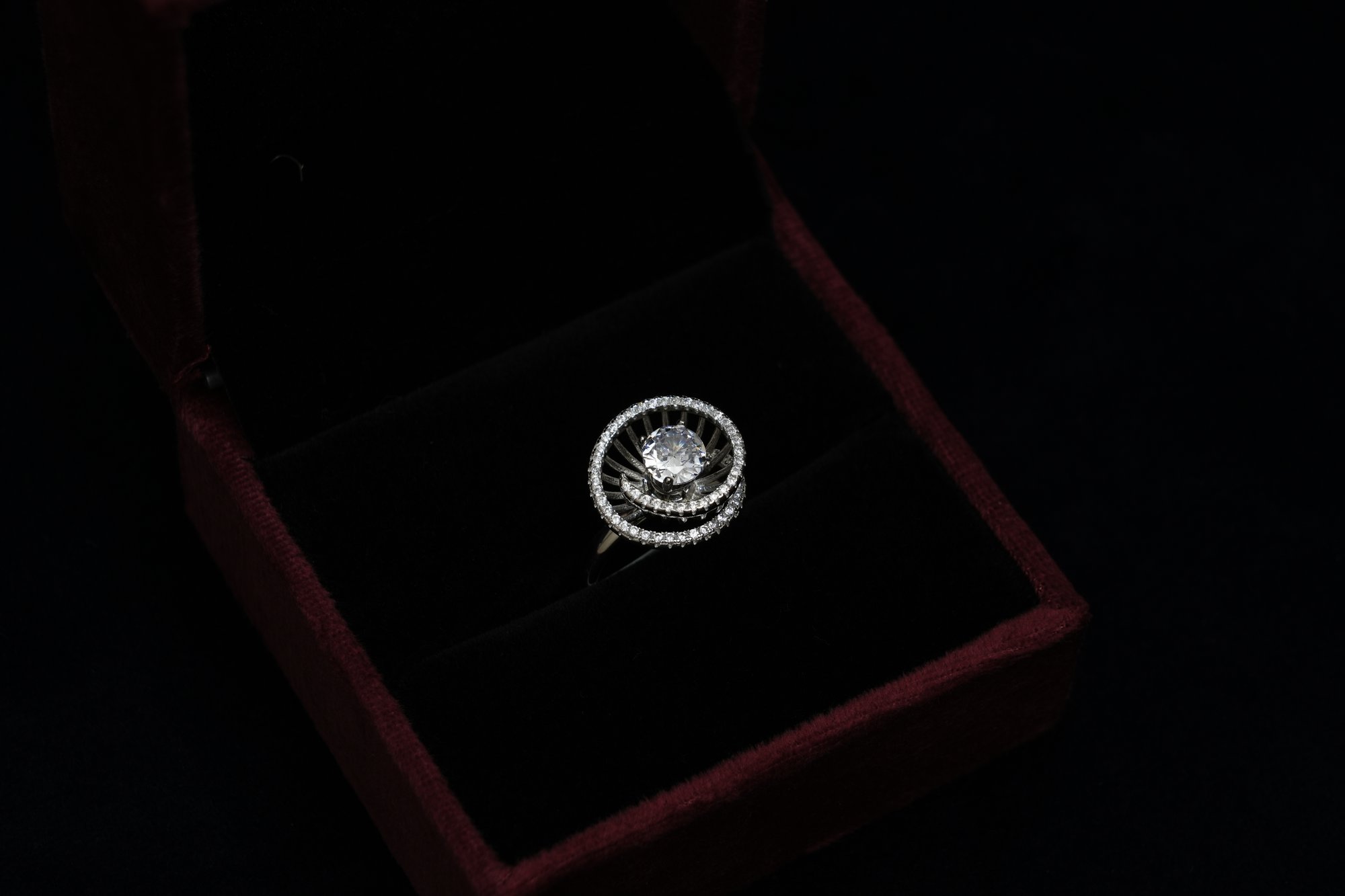 Sterling Silver Spiral Medallion Ring