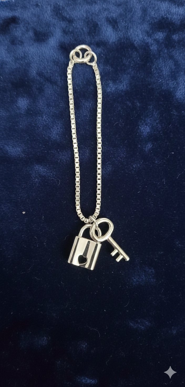 The "Key to My Heart" Box Chain Charm